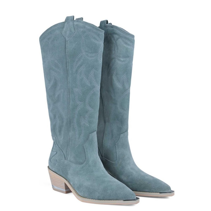 Bottes Cowboy Alma En Pena Plates Bleu Femme | MLH-77966259